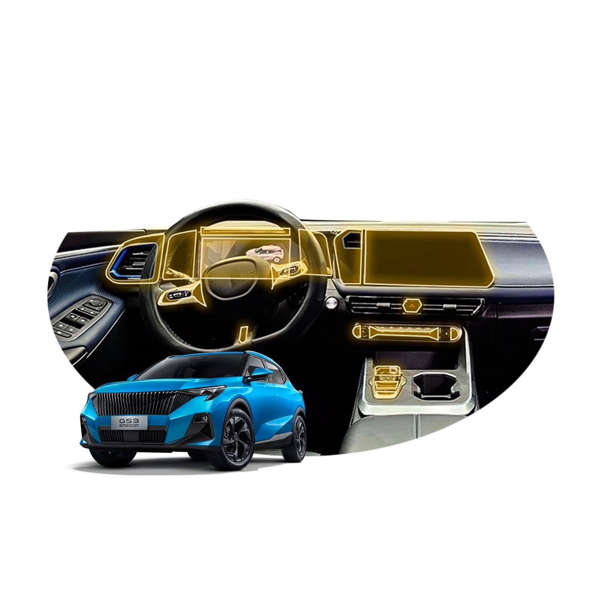Protector Interior Para Gac Emzoom 2025 Ppf Para Auto $749