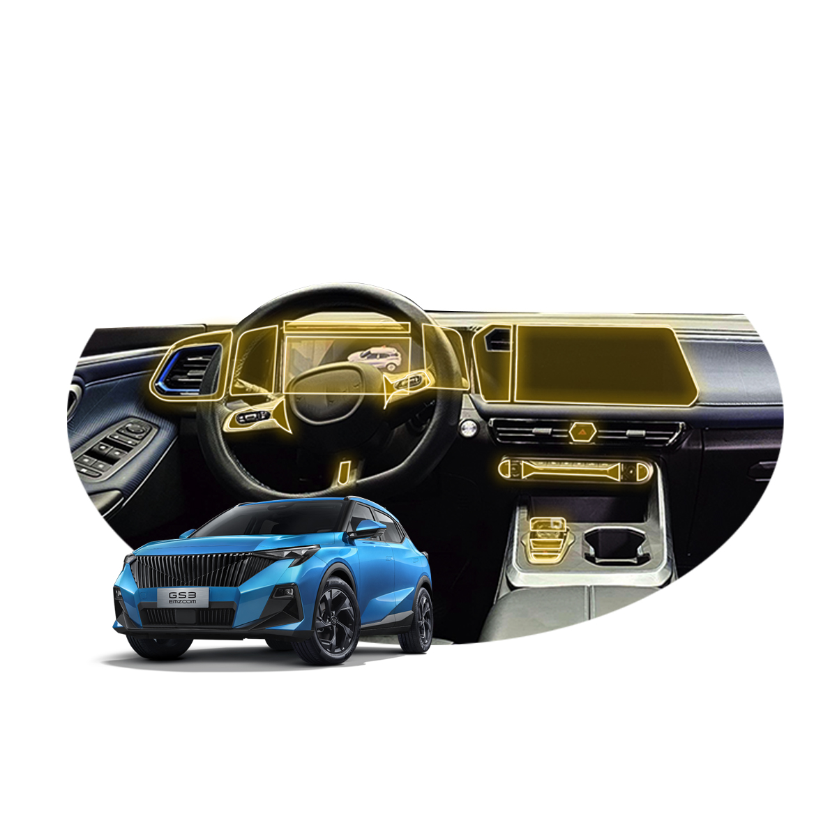 Protector Interior Para Gac Emzoom 2025 Ppf Para Auto