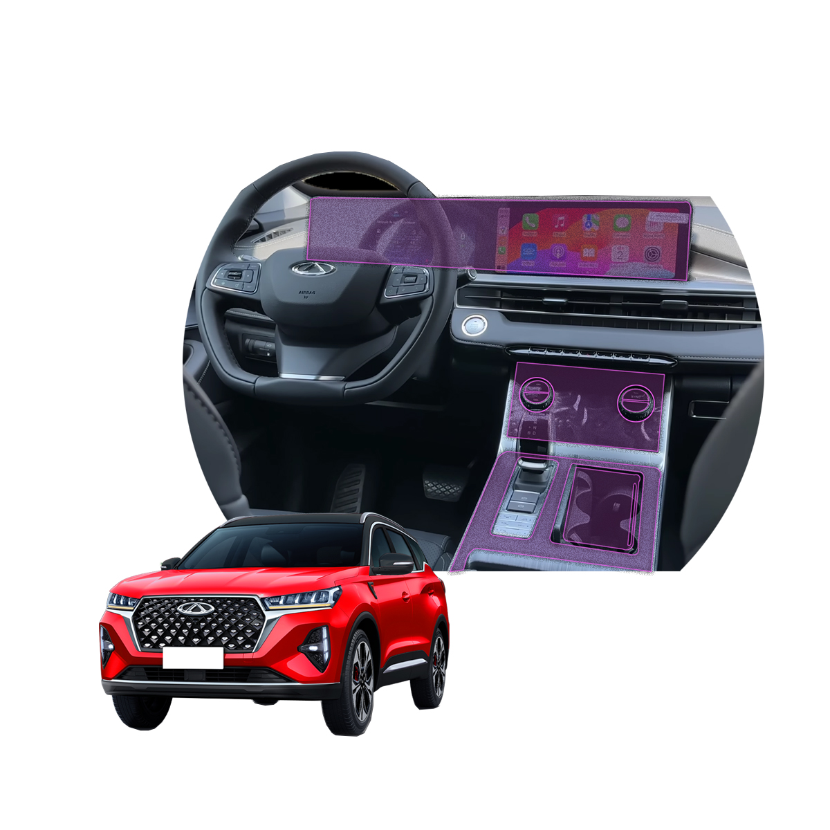 Foto 2 pulgar | Protector Interior Para Chirey Tiggo 7 Pro E+ 2024 Ppf Para Auto