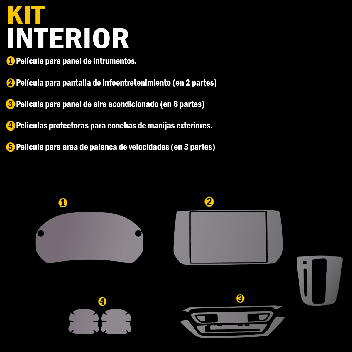 Foto 7 pulgar | Protector Interior Para Suzuki Swift Automático 2024-2025 Ppf Para Auto