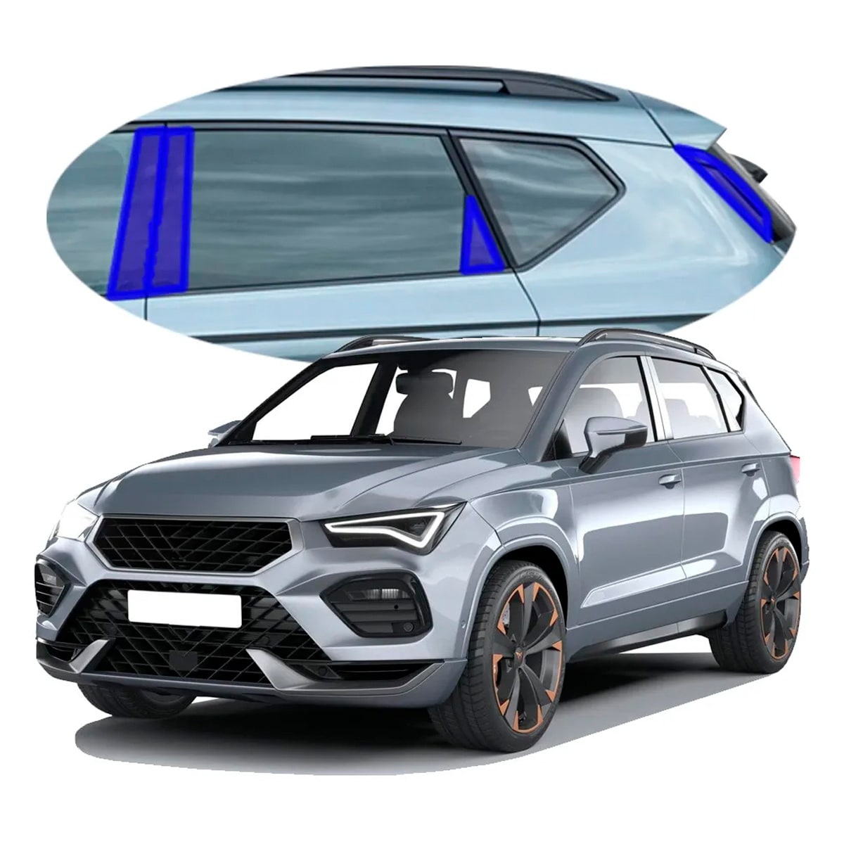 Protector Exterior Para Postes Cupra Ateca 2021-2024 Ppf Para Auto $799