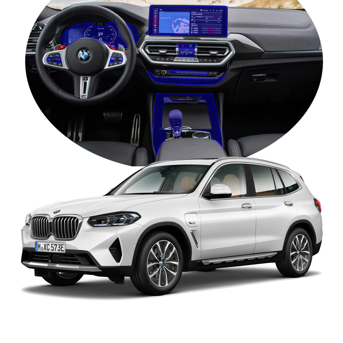 Foto 2 pulgar | Protector Interior Para Bmw X3 Y X4 2023-2025 Ppf Para Auto