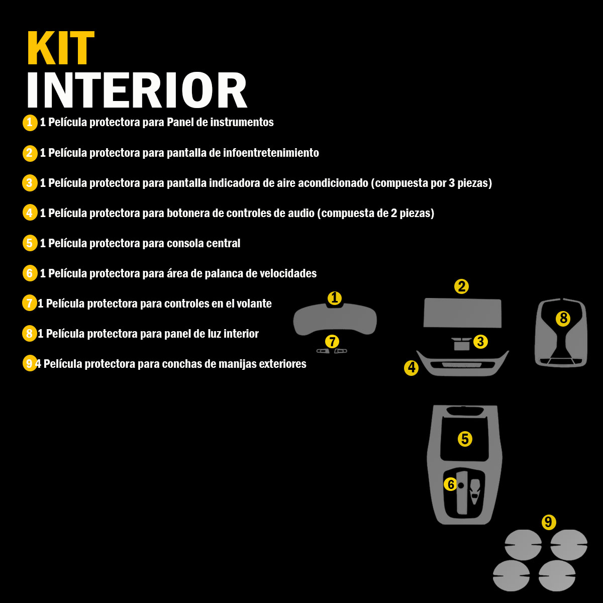 Foto 6 pulgar | Protector Interior Para Bmw X3 Y X4 2023-2025 Ppf Para Auto