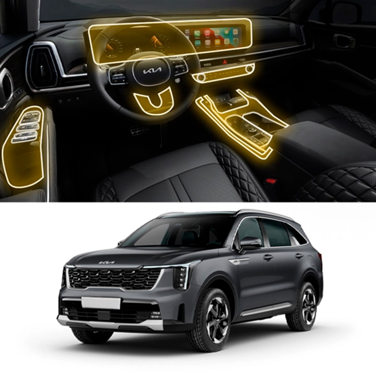 Protector Interior Para Kia Sorento 2024-2025 Ppf Para Auto $1,499