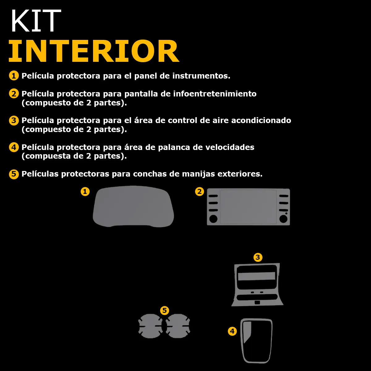 Foto 7 pulgar | Protector Interior Para Kia Sonet Ex 2024 Ppf Para Auto