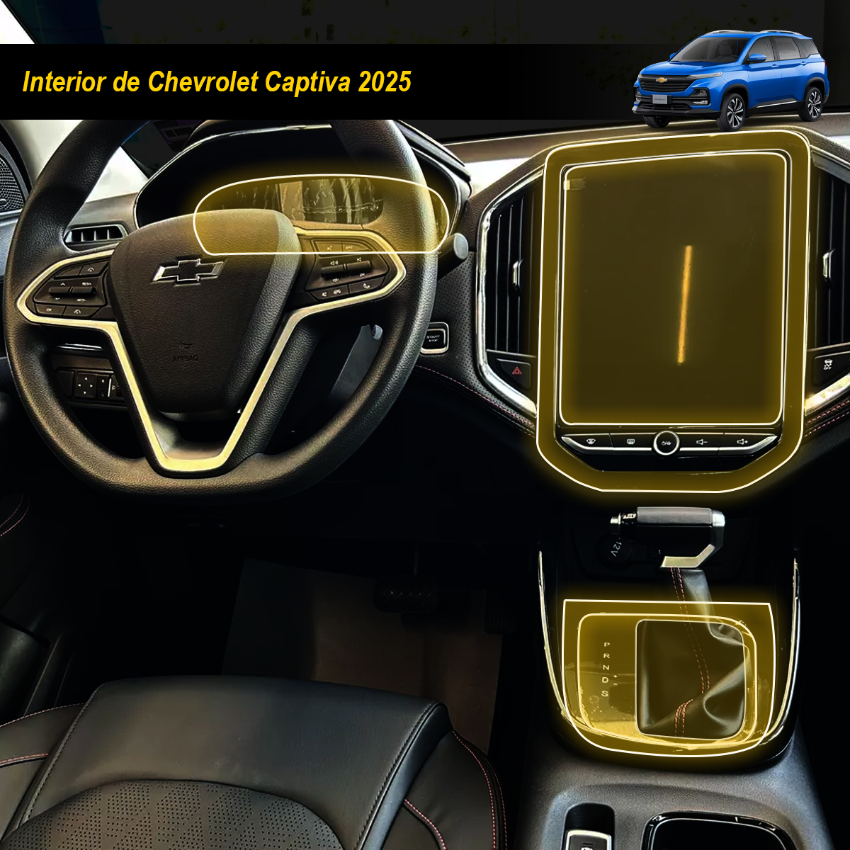 Foto 3 pulgar | Protector Interior Para Chevrolet Captiva 2025 Ppf Para Auto