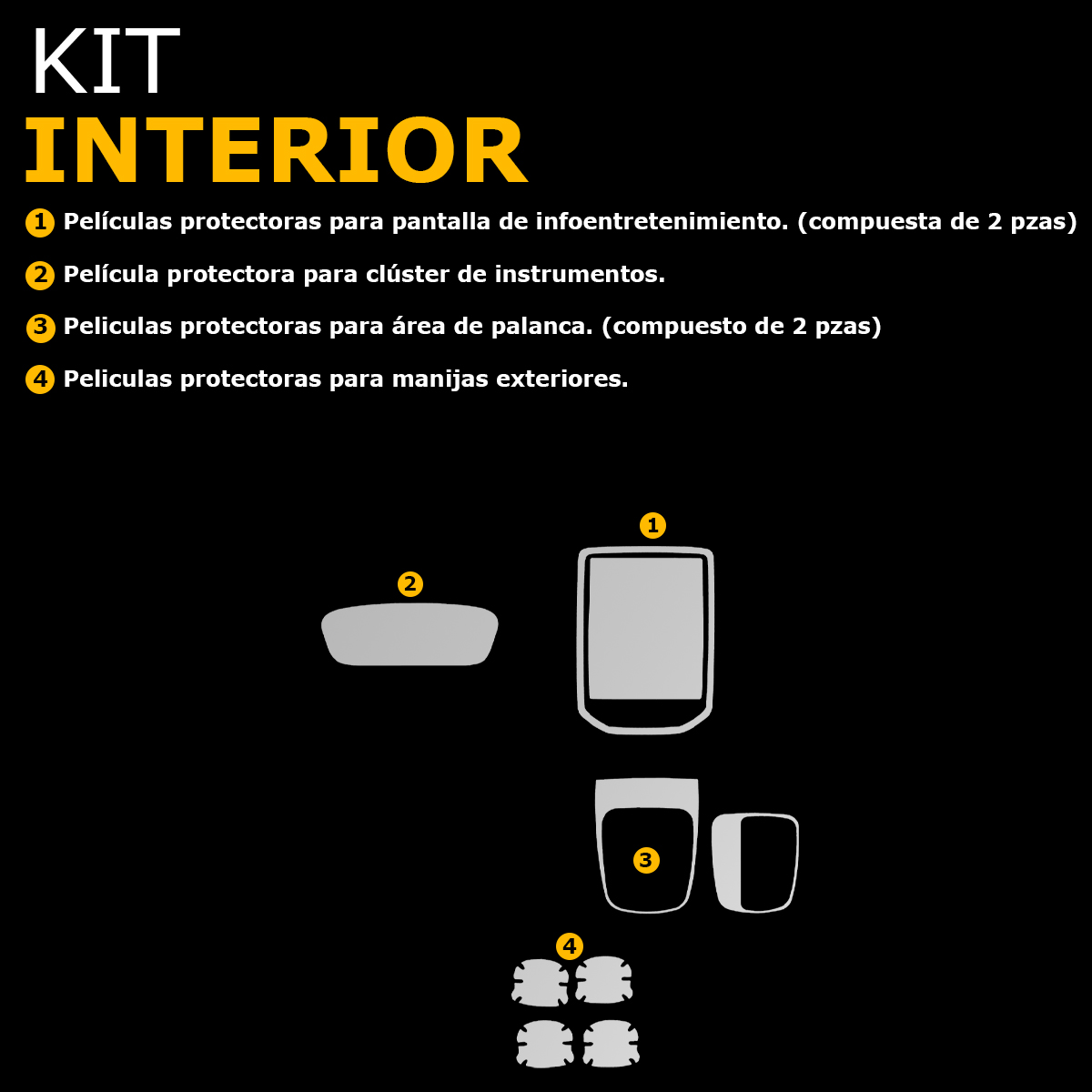 Foto 7 pulgar | Protector Interior Para Chevrolet Captiva 2025 Ppf Para Auto