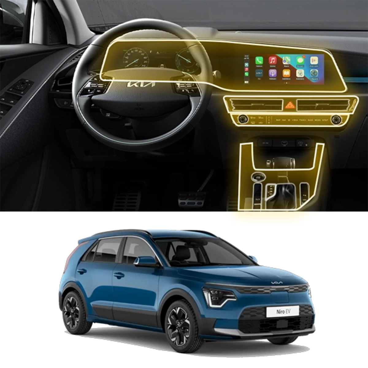 Protector Interior Para Kia Niro 2023-2025 Ppf Para Auto