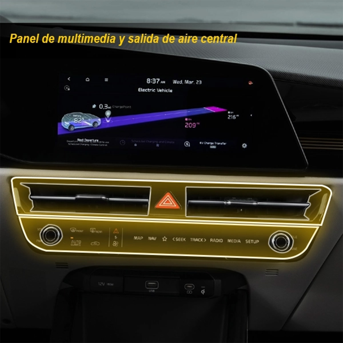 Foto 6 pulgar | Protector Interior Para Kia Niro 2023-2025 Ppf Para Auto
