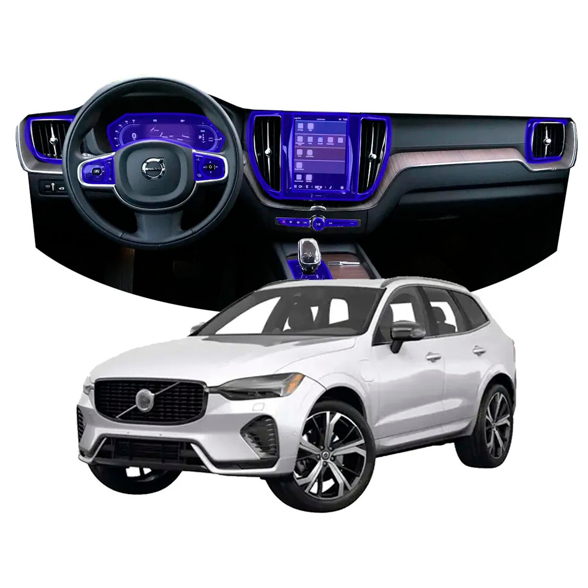 Protector Interior Para Volvo Xc60 Recharge Ppf Para Auto $849