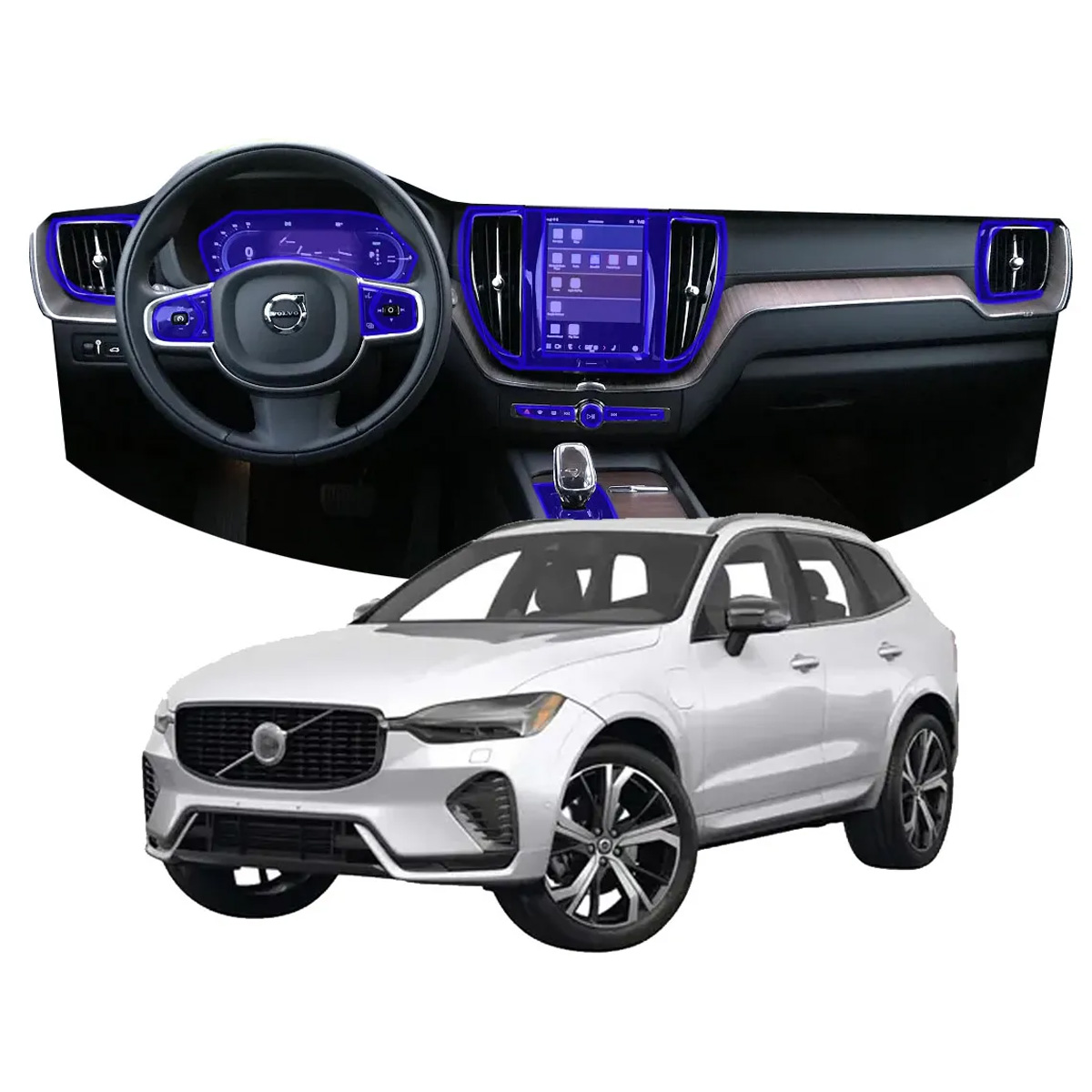 Protector Interior Para Volvo Xc60 Recharge Ppf Para Auto