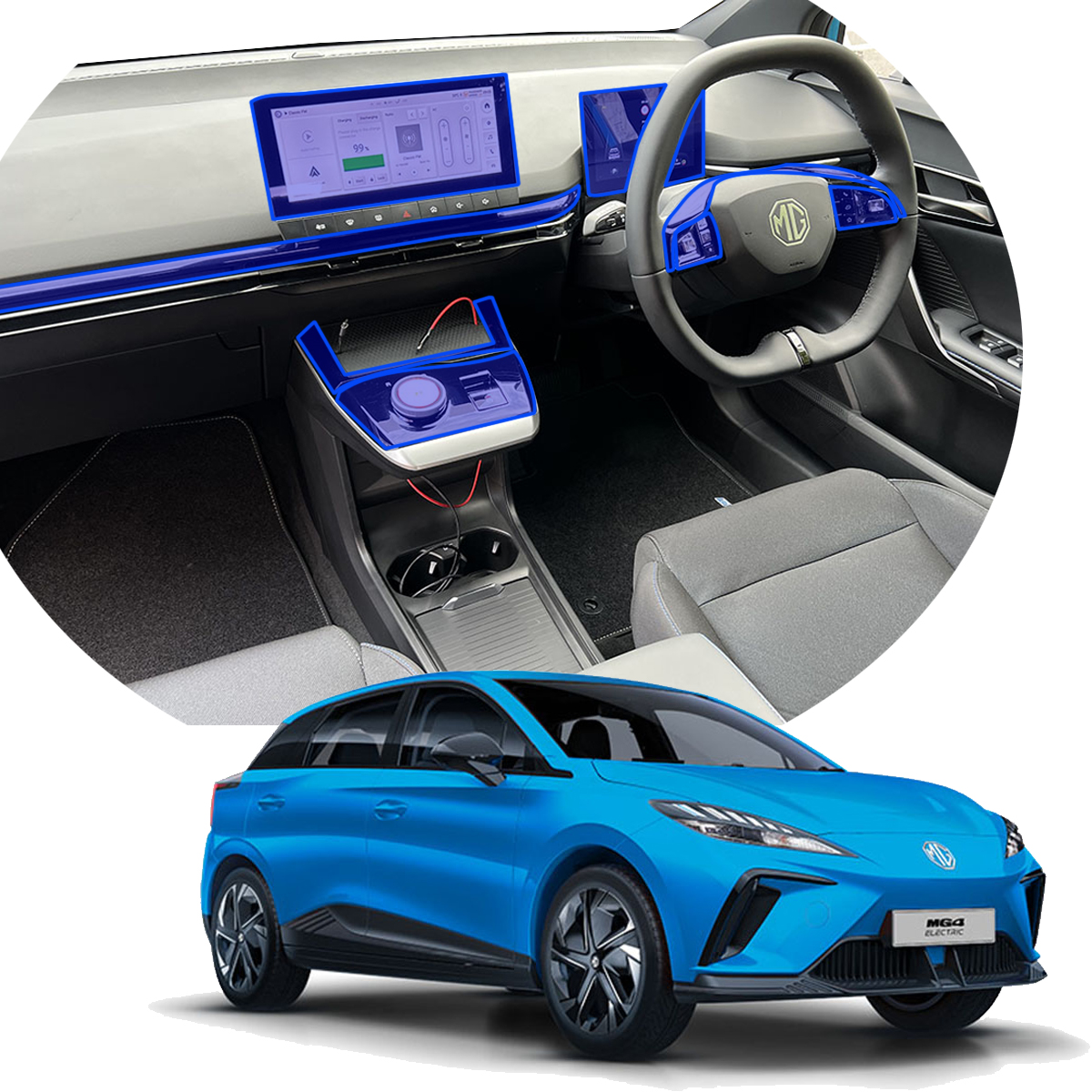 Protector Interior Para Mg Mg4 Electric 2024 Ppf Para Auto