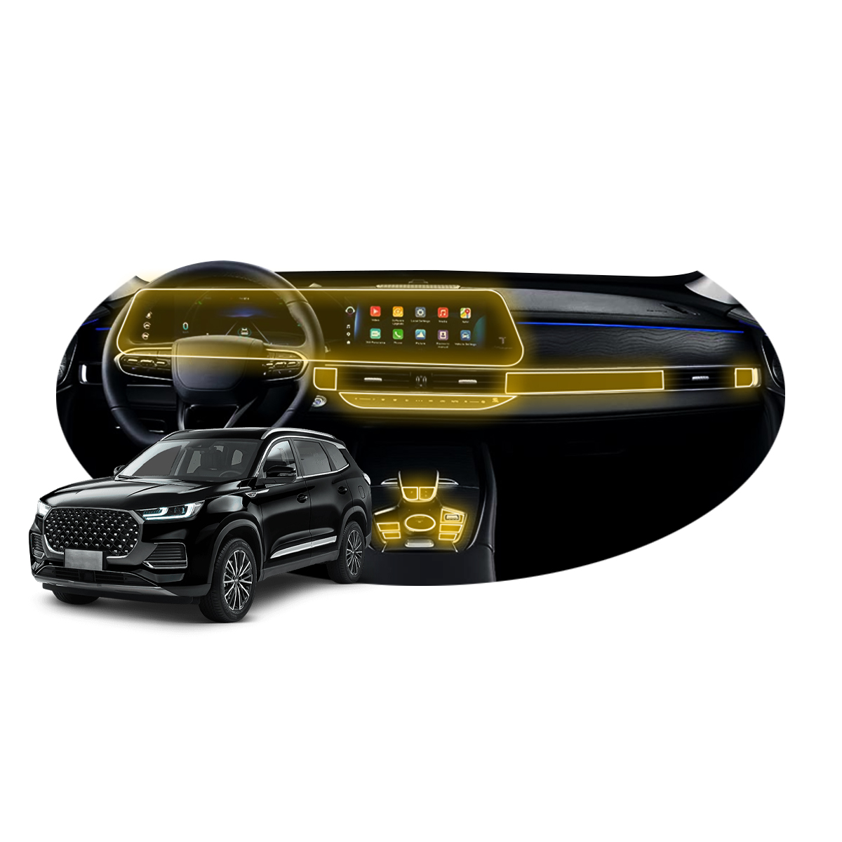 Foto 1 | Protectores Ppf Para Interiores De Chirey Tiggo 8 Pro 2025