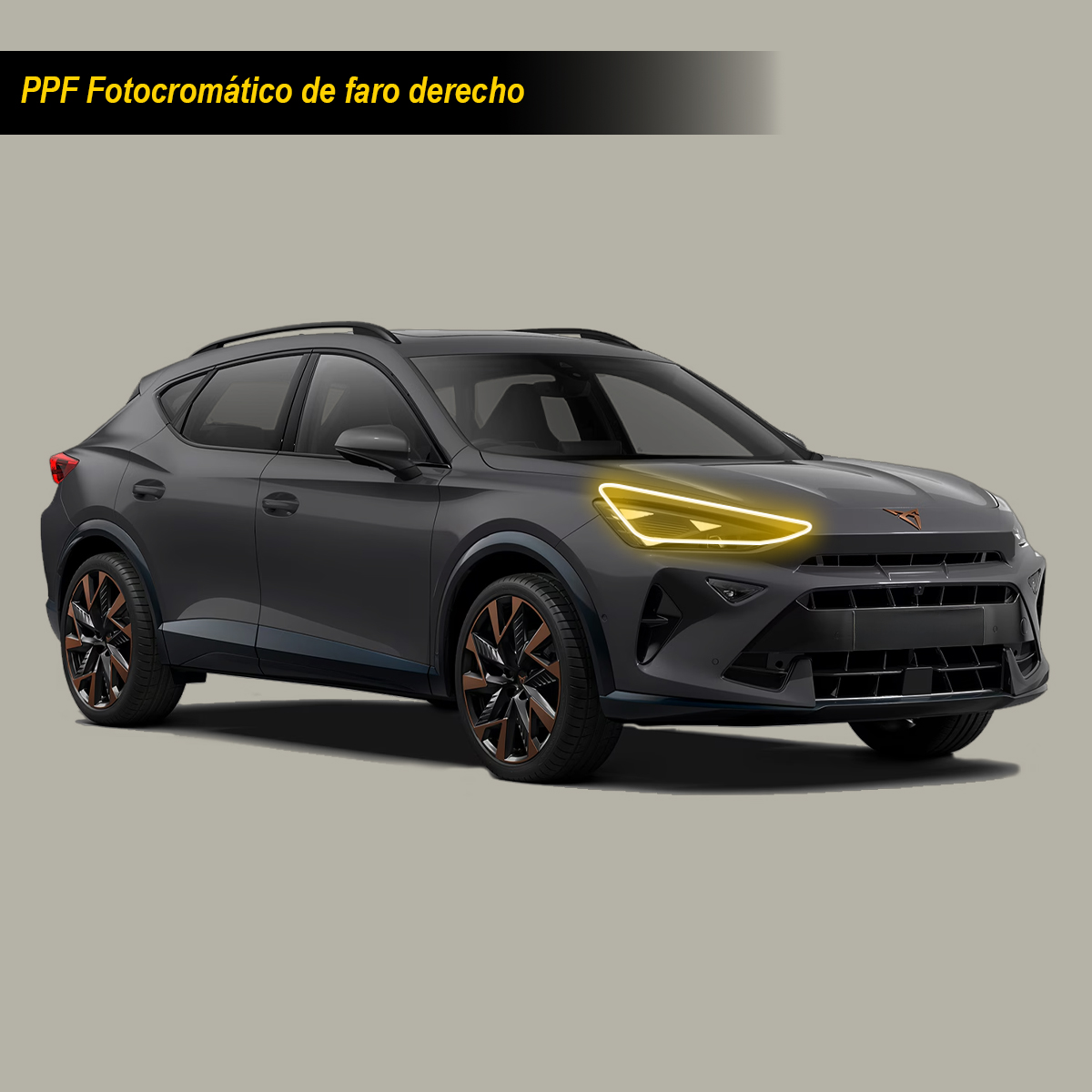 Foto 4 pulgar | Protectores Ppf Fotocromático Para Faros De Cupra Formentor 2025