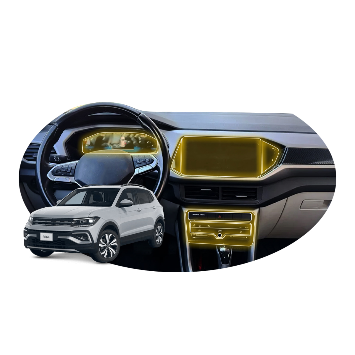 Foto 2 pulgar | Protectores Ppf Para Interiores De Vw Taigun 2025 Versiones Comfortline Y Highline