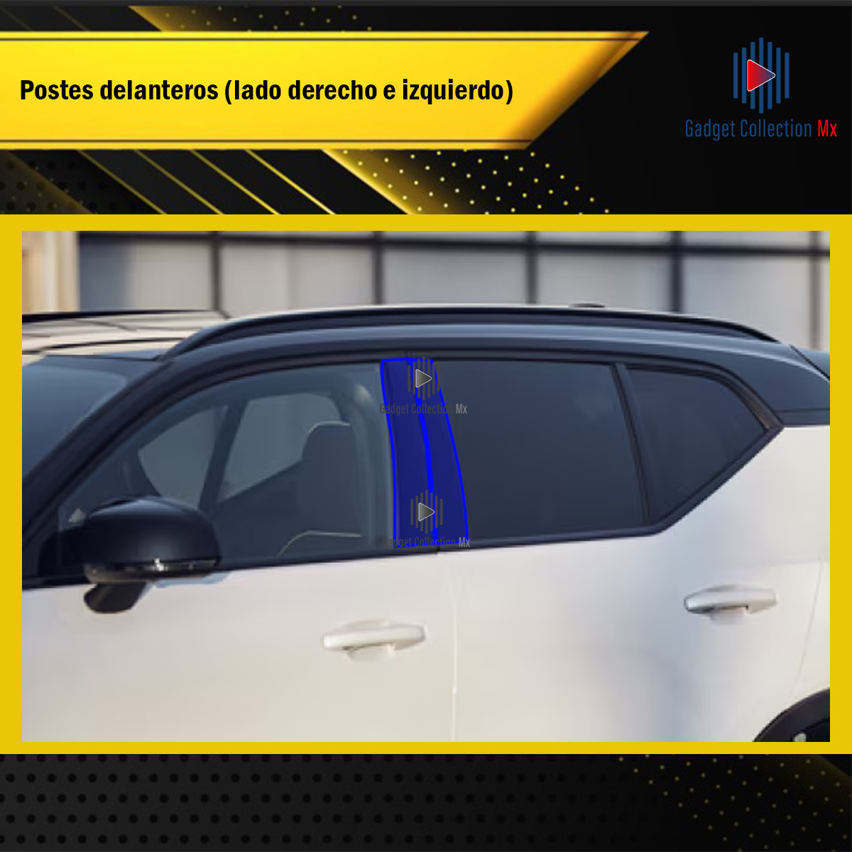 Foto 3 pulgar | Protectores Ppf Para Postes Volvo Ex30 2024-2025 Kit De Exteriores