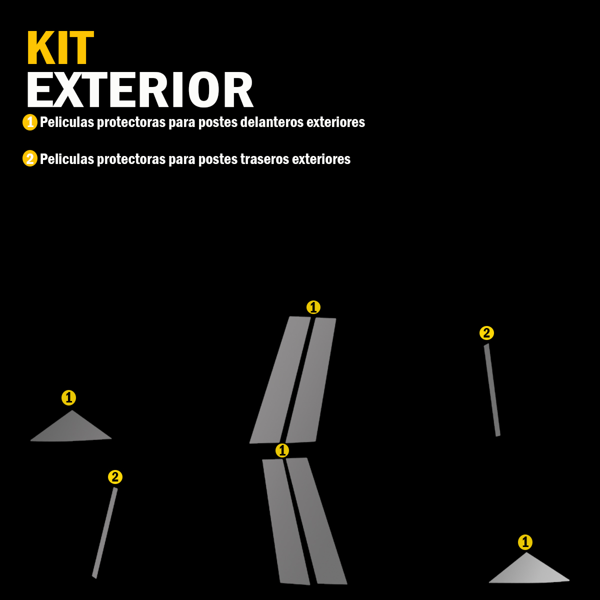 Foto 5 | Protectores Ppf Para Postes Volvo Ex30 2024-2025 Kit De Exteriores