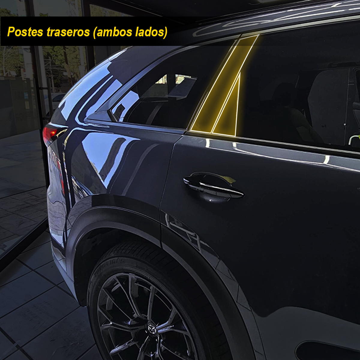 Foto 4 pulgar | Protectores Ppf Para Postes De Mazda Cx-70 2025 Kit De Exteriores
