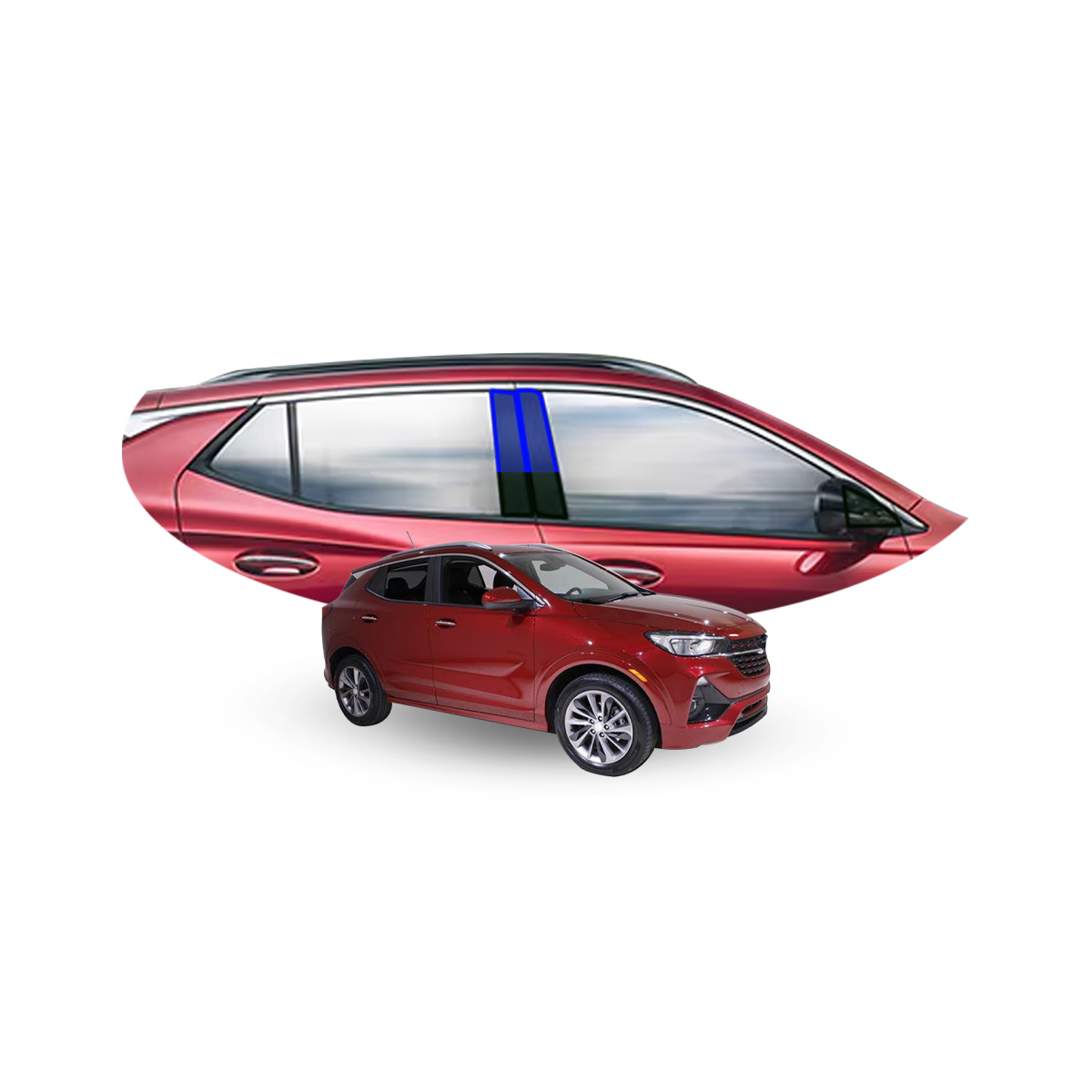 Foto 2 pulgar | Protectores Ppf Para Postes Y Estribos De Buick Encore 2024