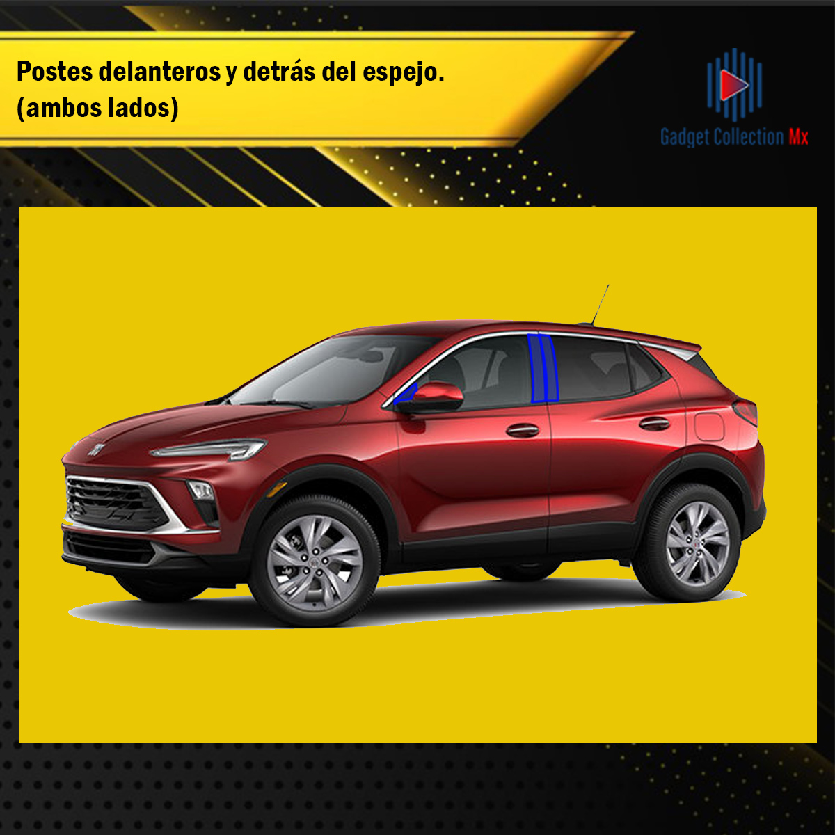 Foto 3 pulgar | Protectores Ppf Para Postes Y Estribos De Buick Encore 2024
