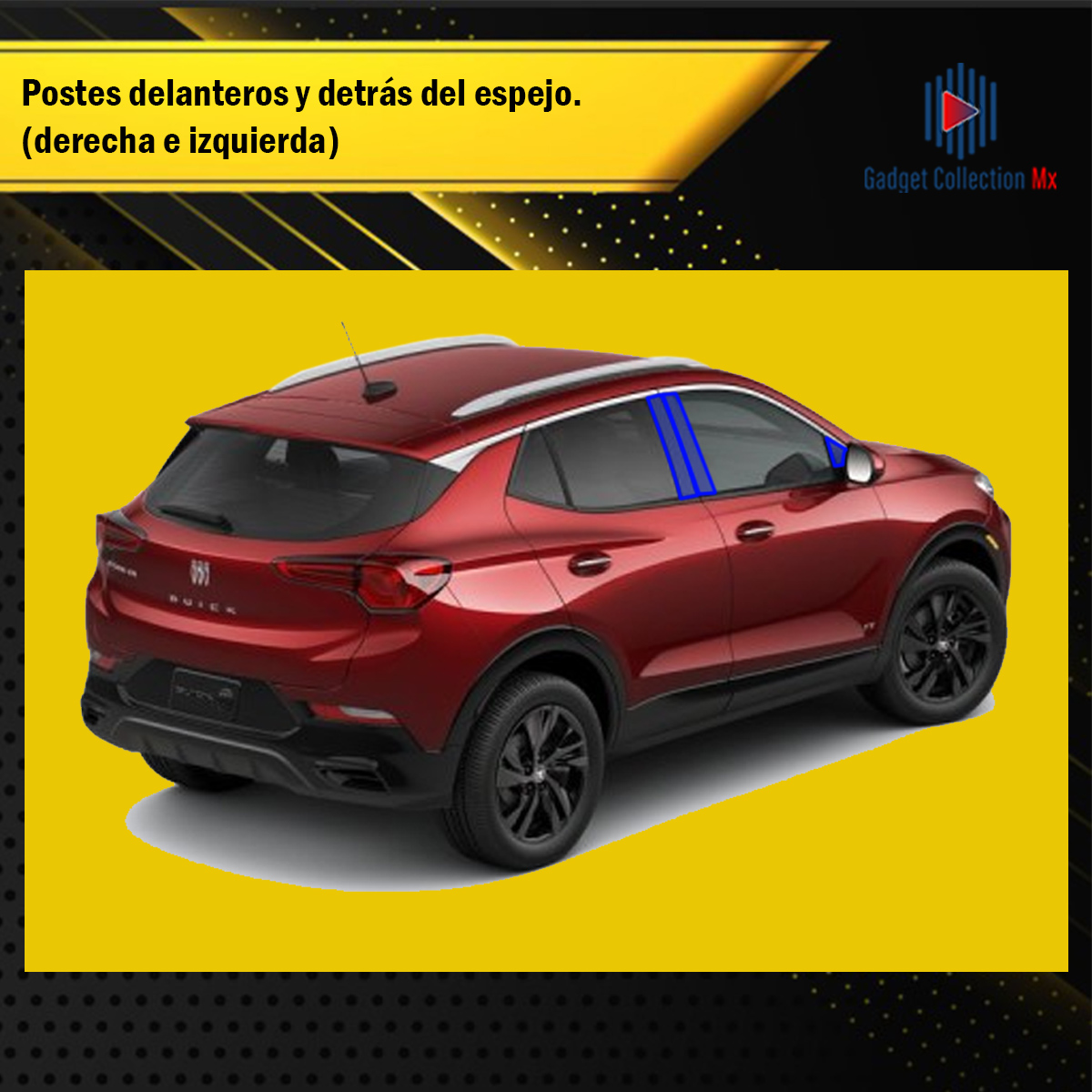 Foto 3 | Protectores Ppf Para Postes Y Estribos De Buick Encore 2024