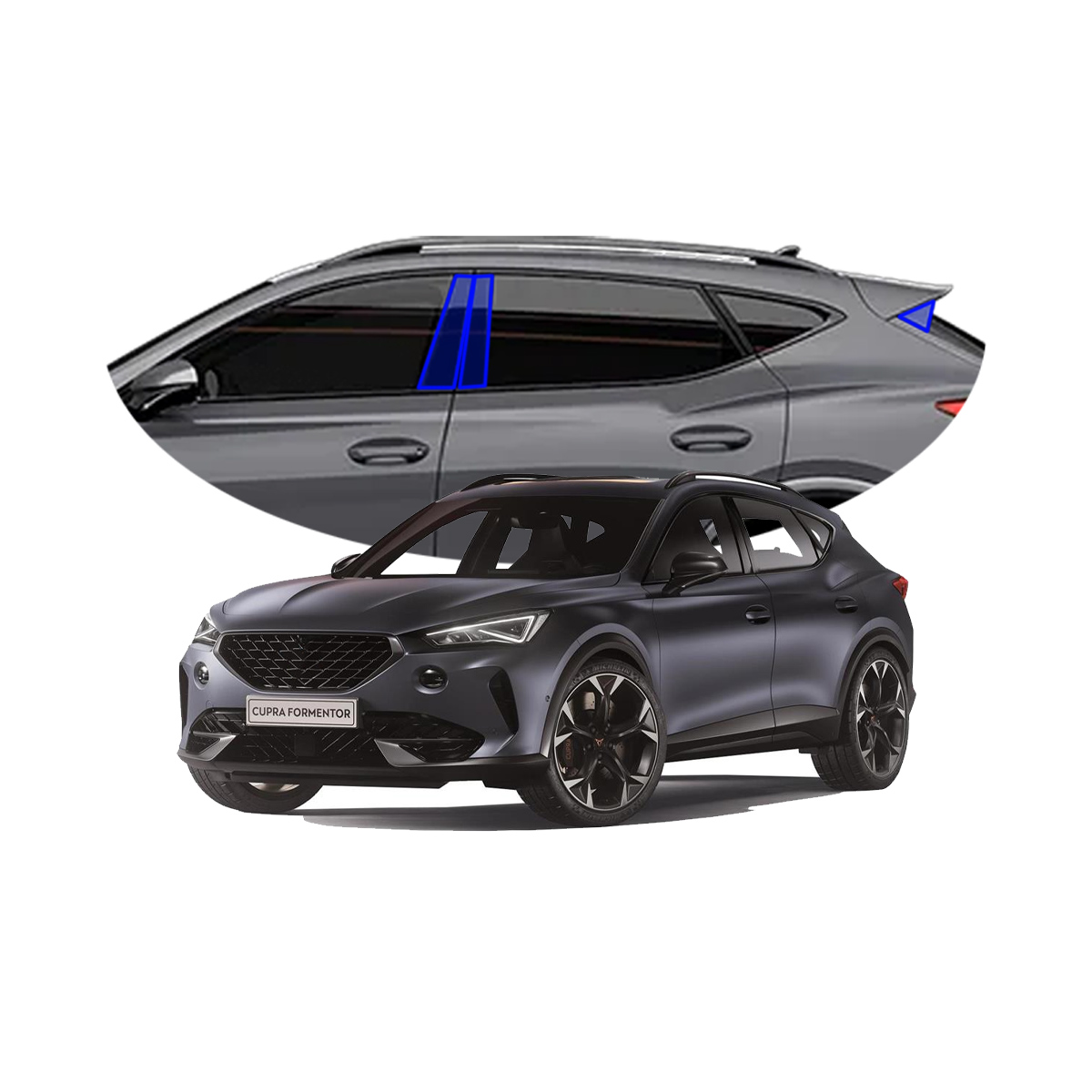 Foto 1 | Protectores Ppf Para Postes De Cupra Formentor 2021-2024