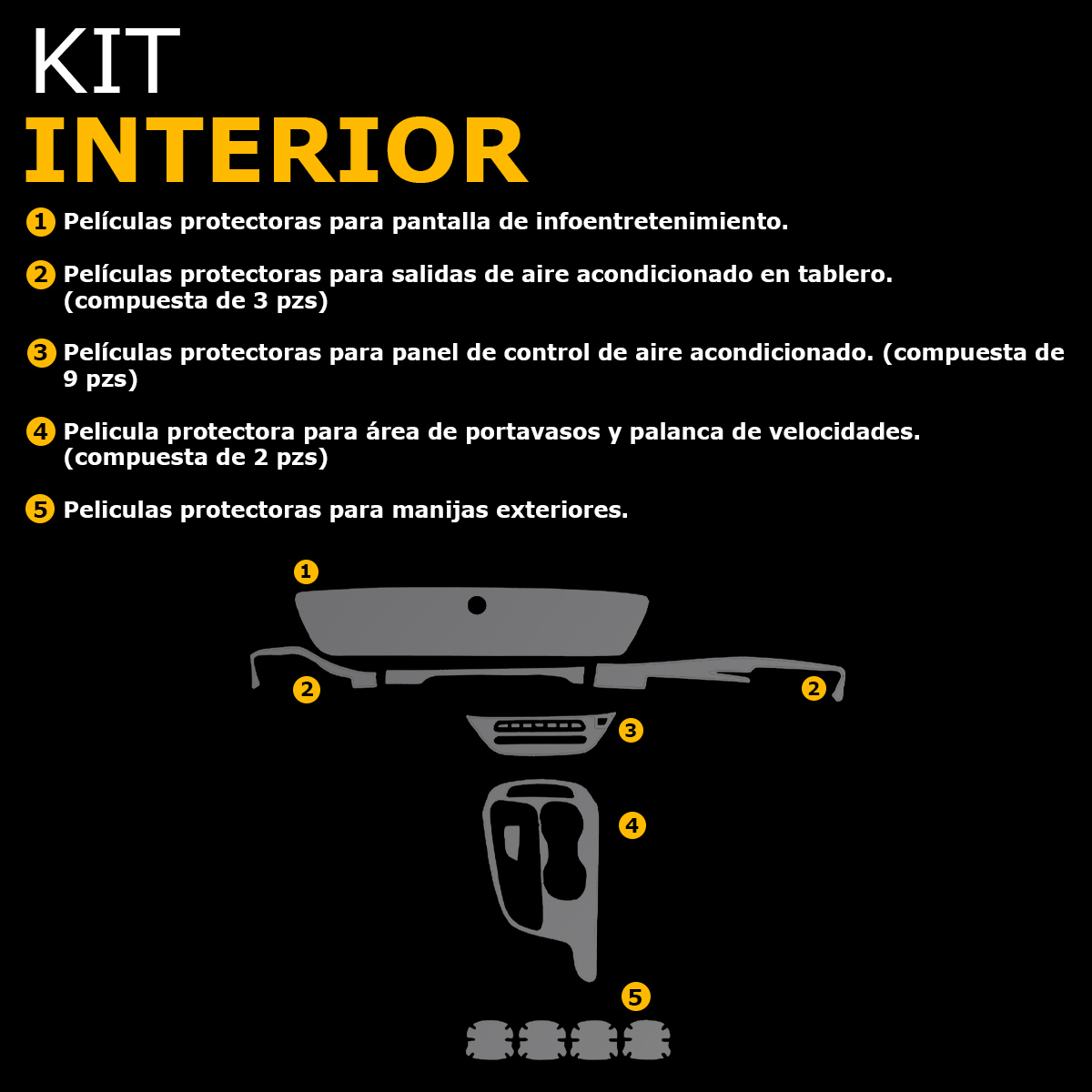 Foto 2 | Protectores Ppf Para Buick Envista 2023-2025 Kit De Interiores