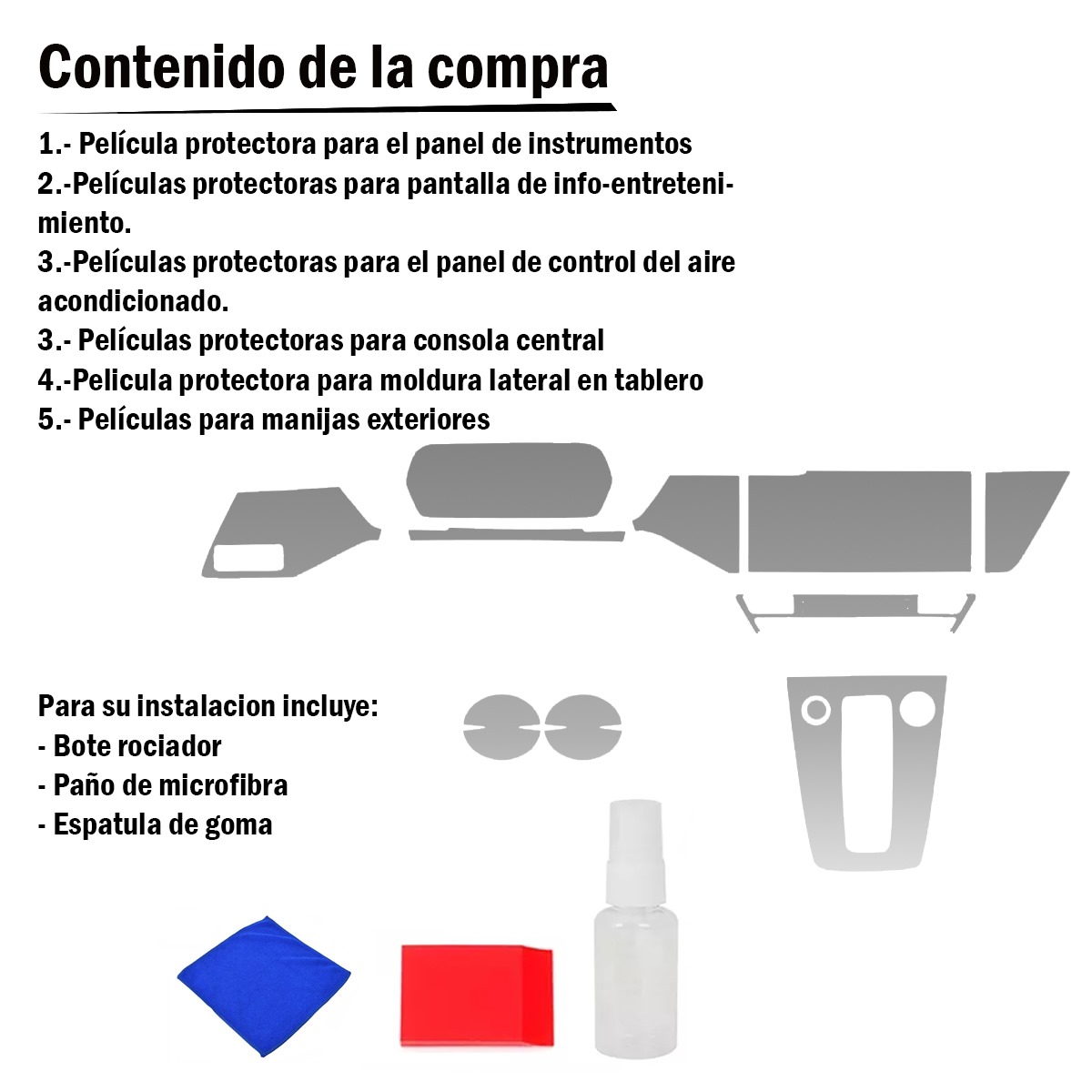 Foto 6 | Protectores Ppf Para Audi A3 2024 Kit De Interiores