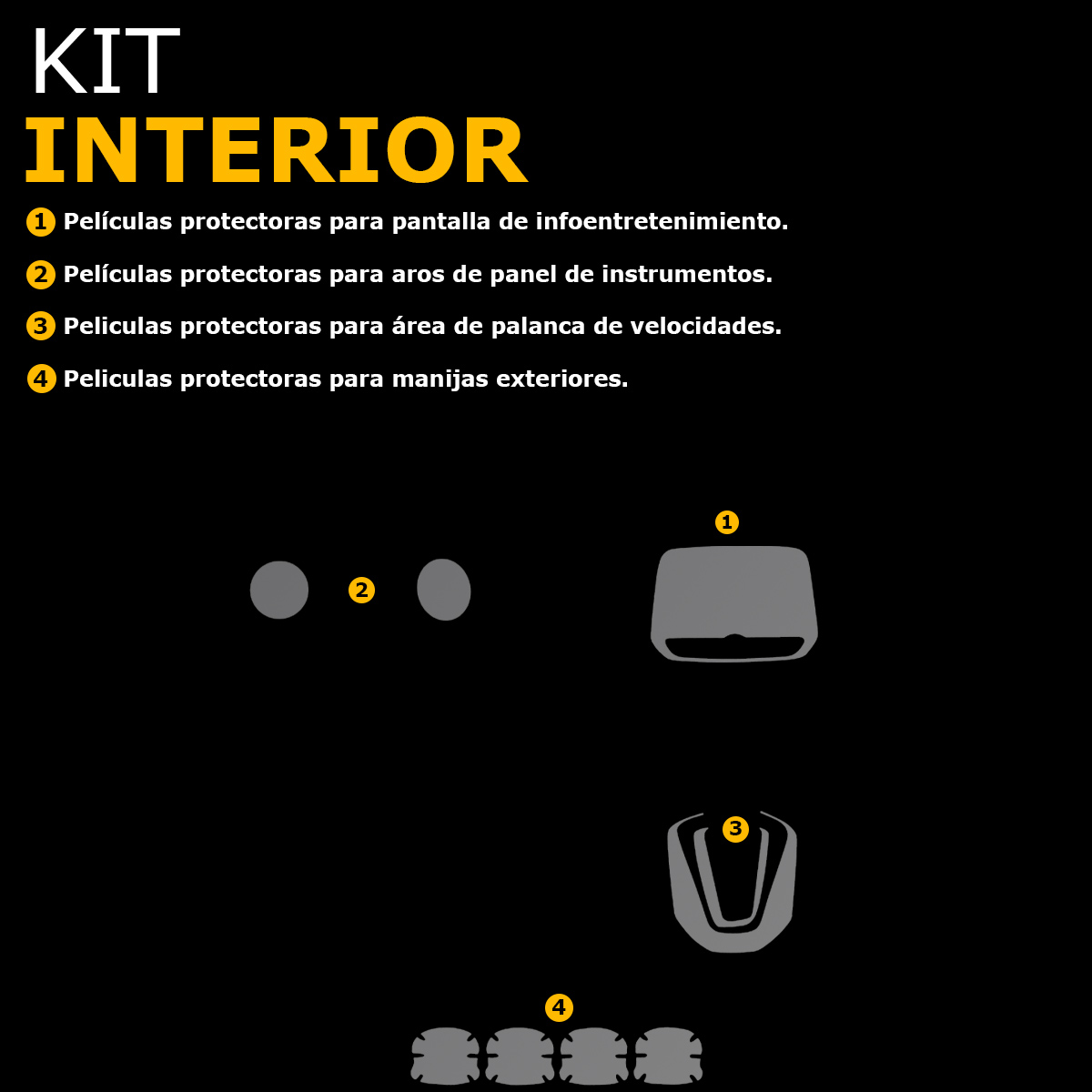 Foto 5 pulgar | Protectores Ppf Para Chevrolet Tracker 2023-2025 Kit De Interiores