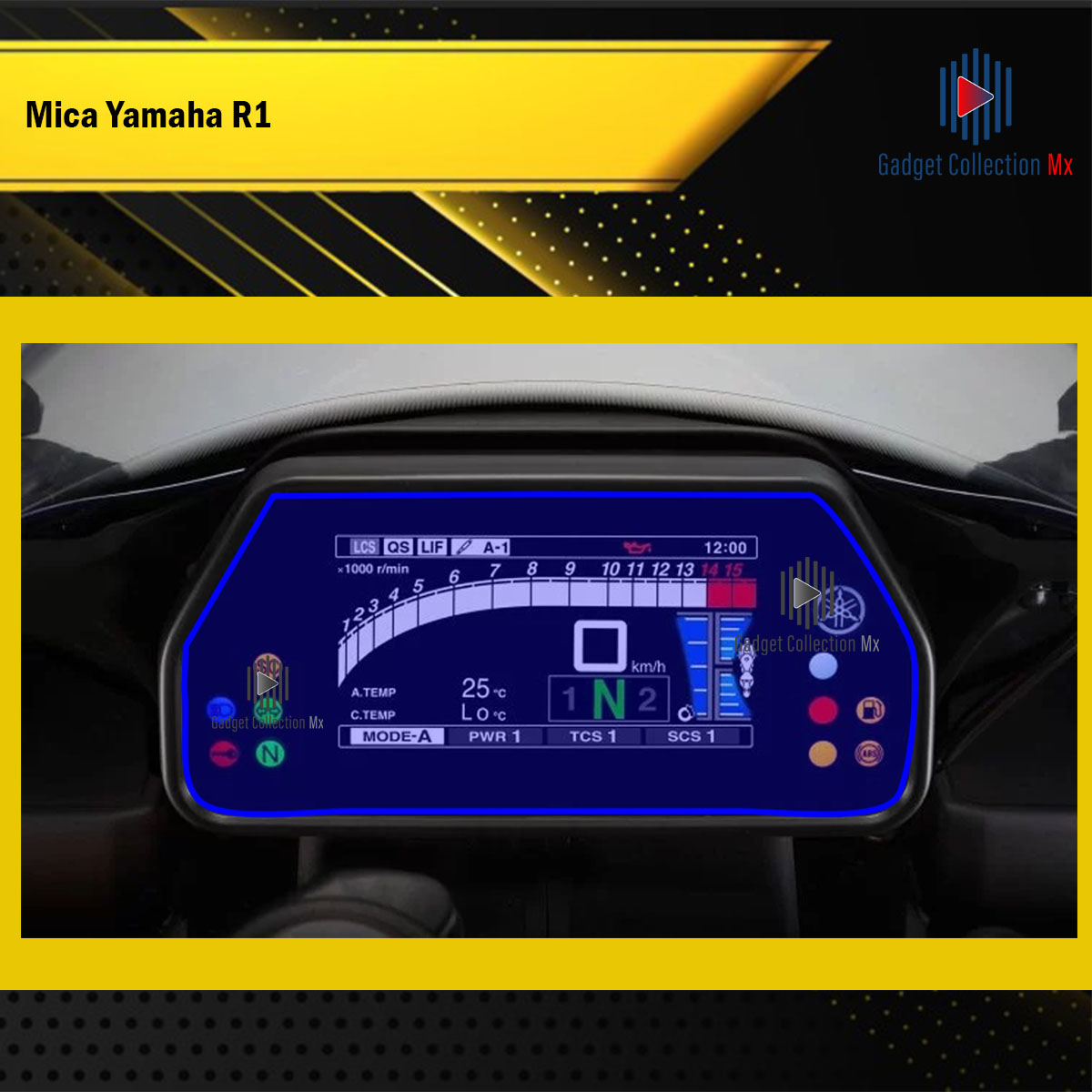 Foto 3 pulgar | Protectores Ppf Para Tacómetro De Moto Yamaha R1 Kit De Motocicletas