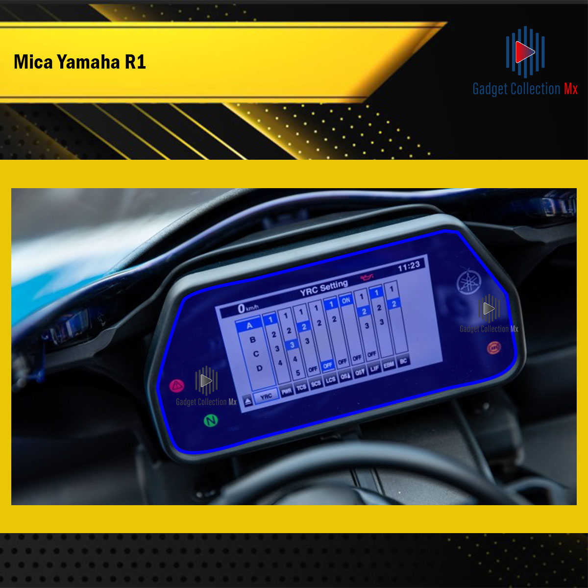 Foto 4 pulgar | Protectores Ppf Para Tacómetro De Moto Yamaha R1 Kit De Motocicletas