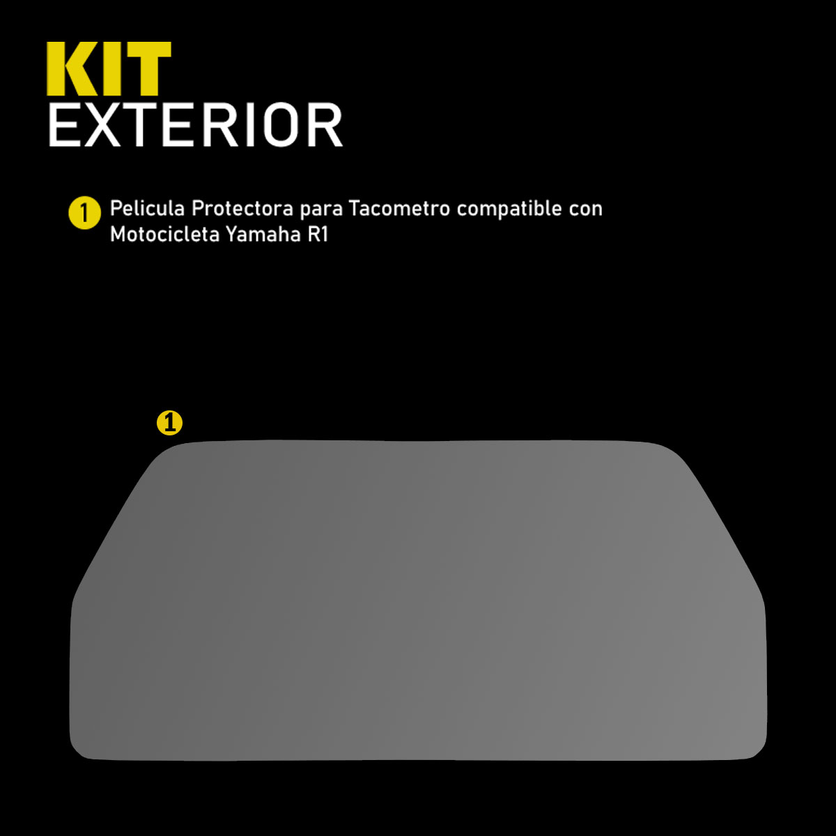 Foto 4 | Protectores Ppf Para Tacómetro De Moto Yamaha R1 Kit De Motocicletas