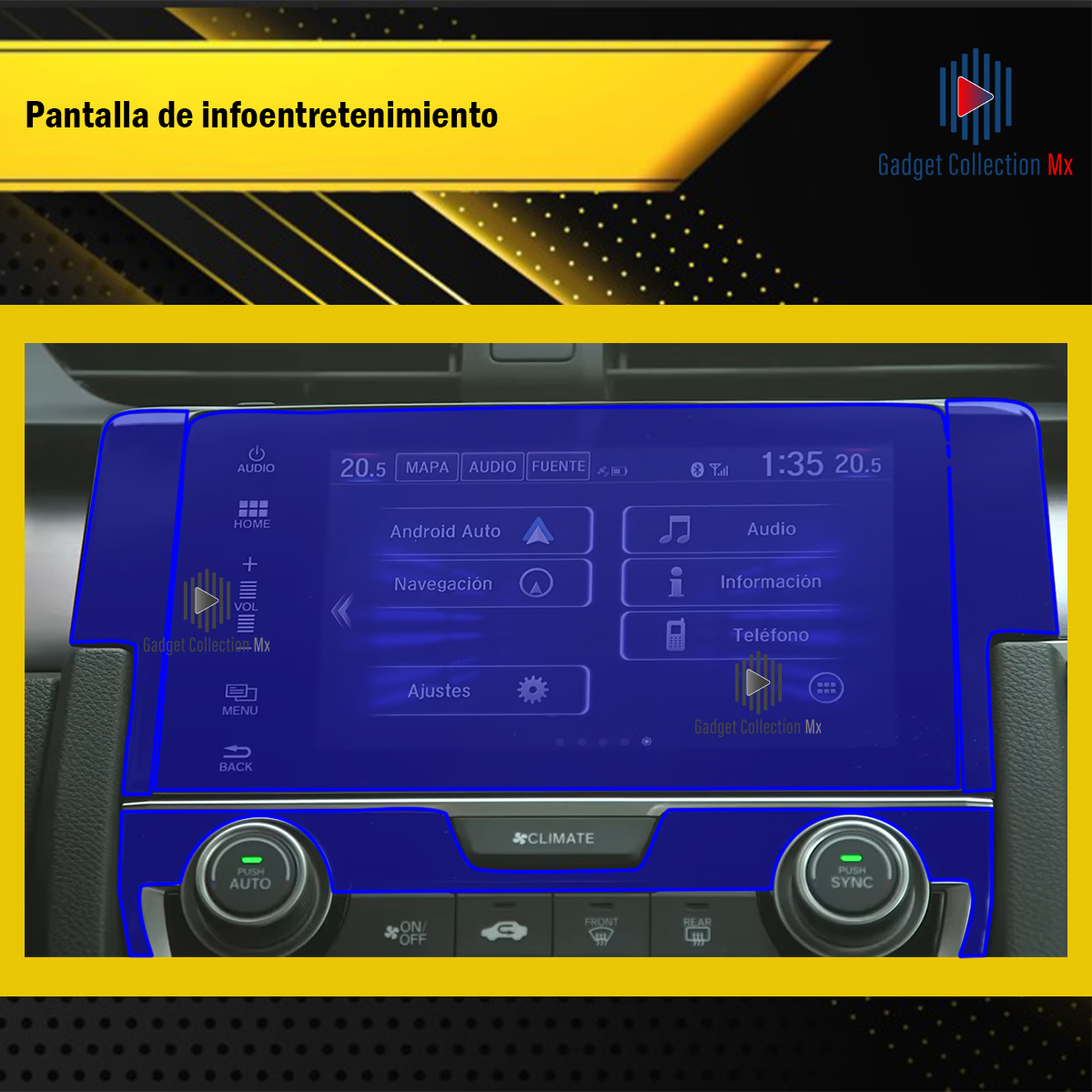 Foto 3 pulgar | Protectores Ppf Para Honda Civic Automático 2016-2021 Kit De Exteriores