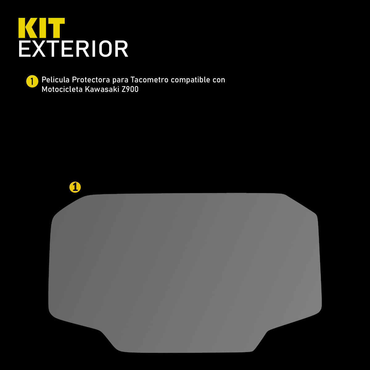 Foto 5 pulgar | Protector Ppf Para Tacómetro Moto Kawasaki Z900 Kit De Motocicletas