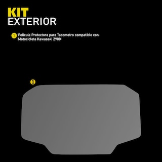 Foto 4 | Protector Ppf Para Tacómetro Moto Kawasaki Z900 Kit De Motocicletas