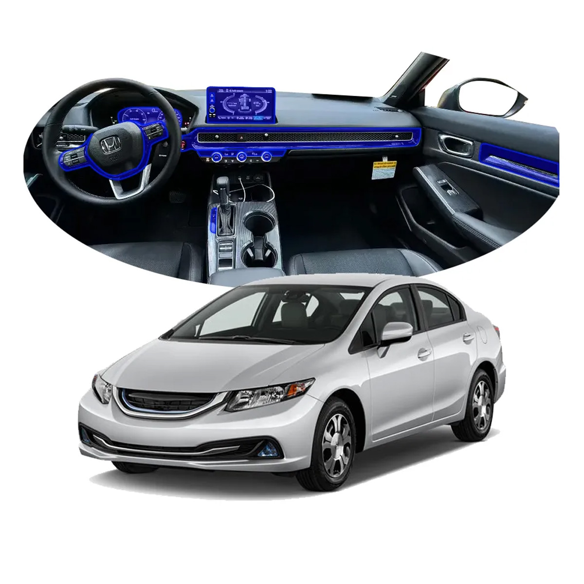 Foto 1 | Protectores Ppf Para Honda Civic Hibrido 2025 Kit De Interiores