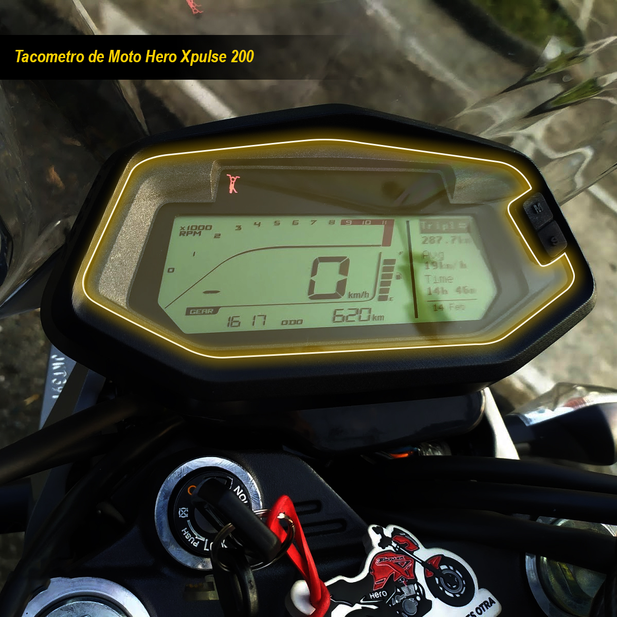 Foto 2 | Protector Ppf Para Tacómetro De Moto Hero Xpulse 200 Kit De Motocicletas