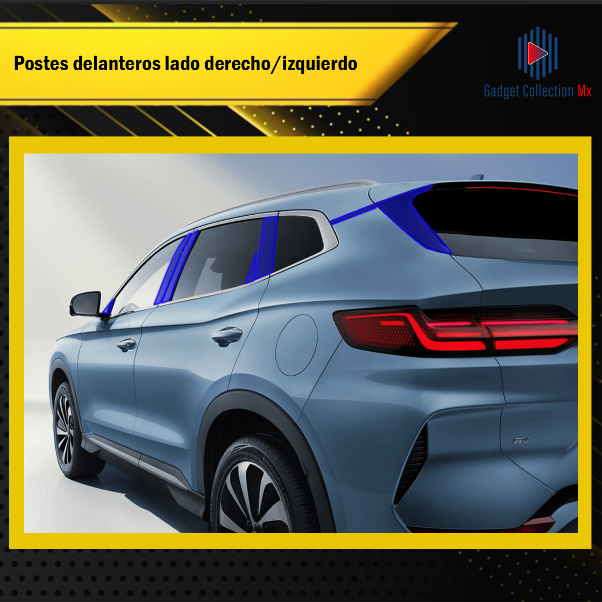 Foto 7 pulgar | Protectores Ppf Para Postes De Byd Song Plus 2024-2025 Kit De Exteriores