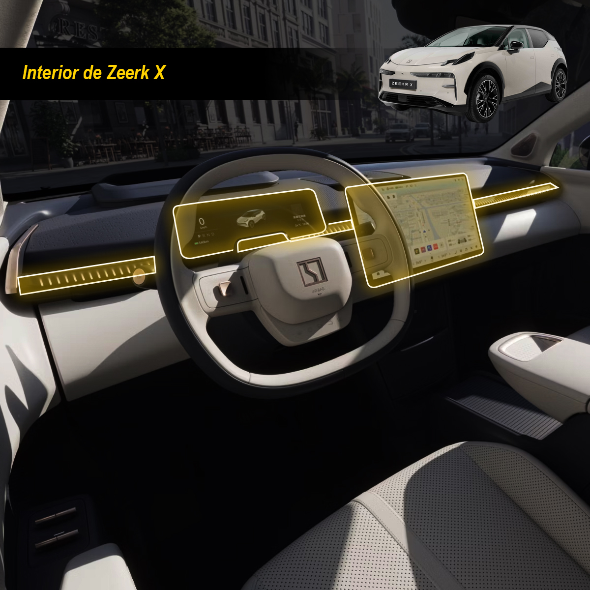 Foto 2 | Protectores Ppf Para Zeekr X 2024 Kit De Interiores