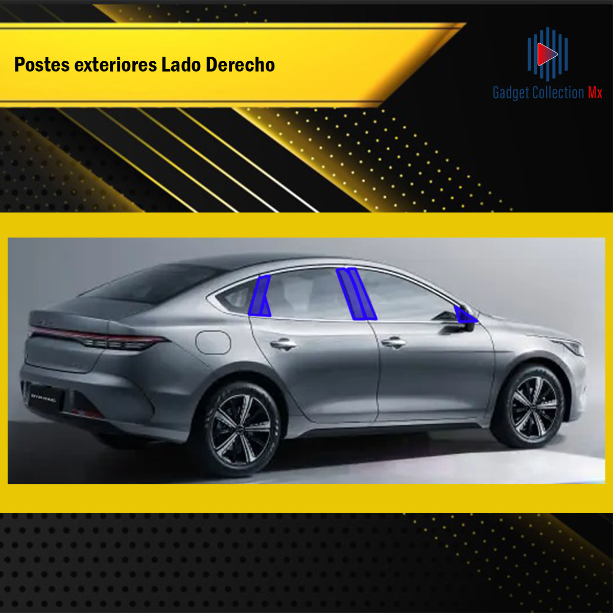 Foto 6 pulgar | Protectores Ppf Para Postes De Byd King 2025 Kit De Exteriores