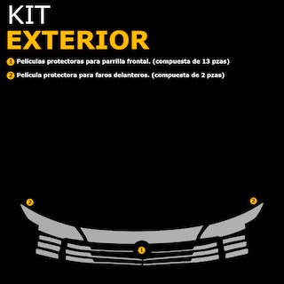 Foto 2 | Protector Ppf Para Parrilla Y Faros De Nissan Kicks 2025 Kit De Exteriores