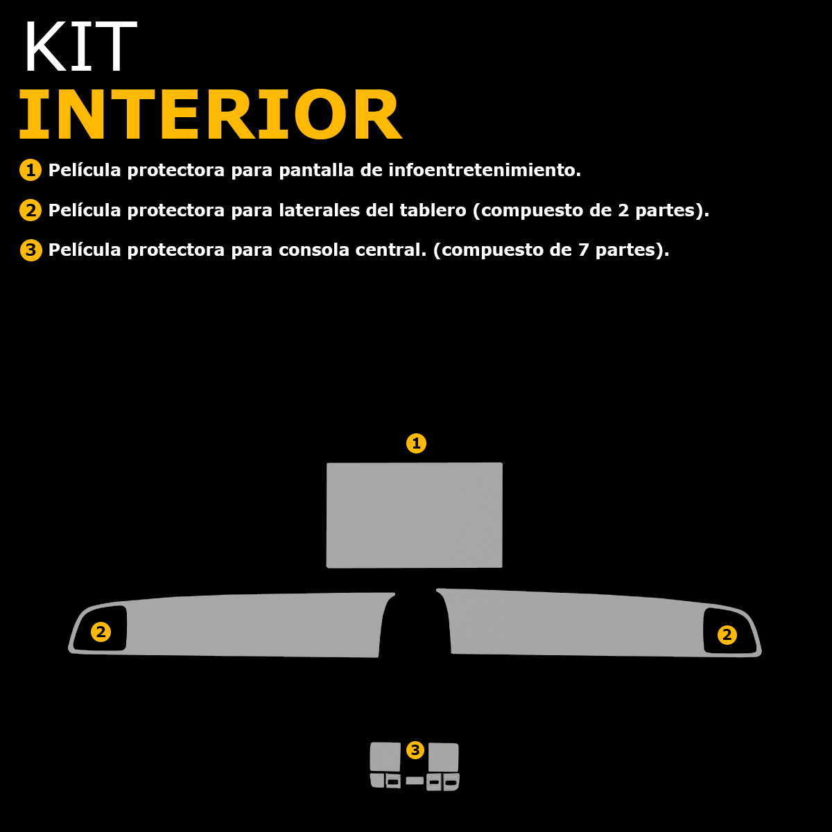 Foto 6 pulgar | Protectores Ppf Para Byd Sealion 7 2025 Kit De Interiores