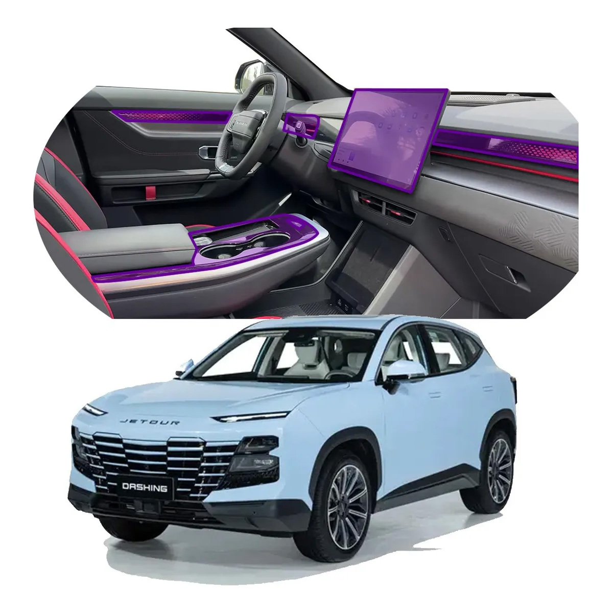 Foto 1 | Protectores Ppf Para Jetour Dashing 2024 Kit De Interiores