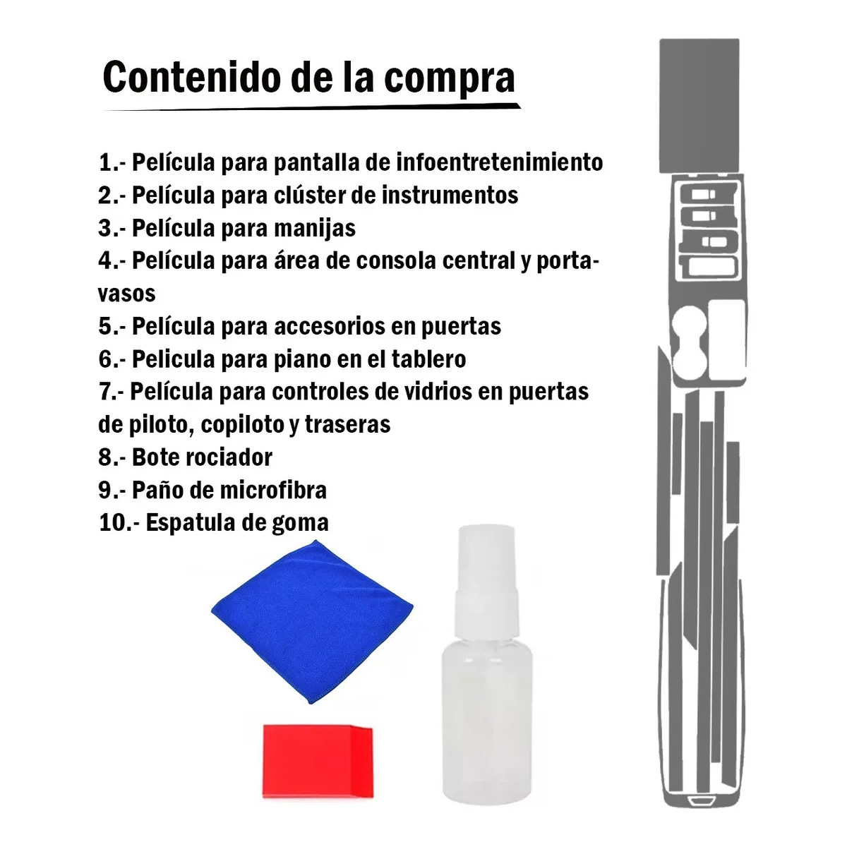 Foto 9 pulgar | Protectores Ppf Para Jetour Dashing 2024 Kit De Interiores
