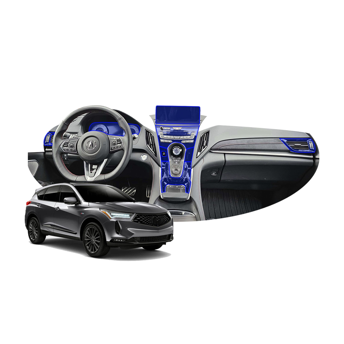 Foto 2 pulgar | Protectores Ppf Para Acura Rdx 2025 Kit De Interiores