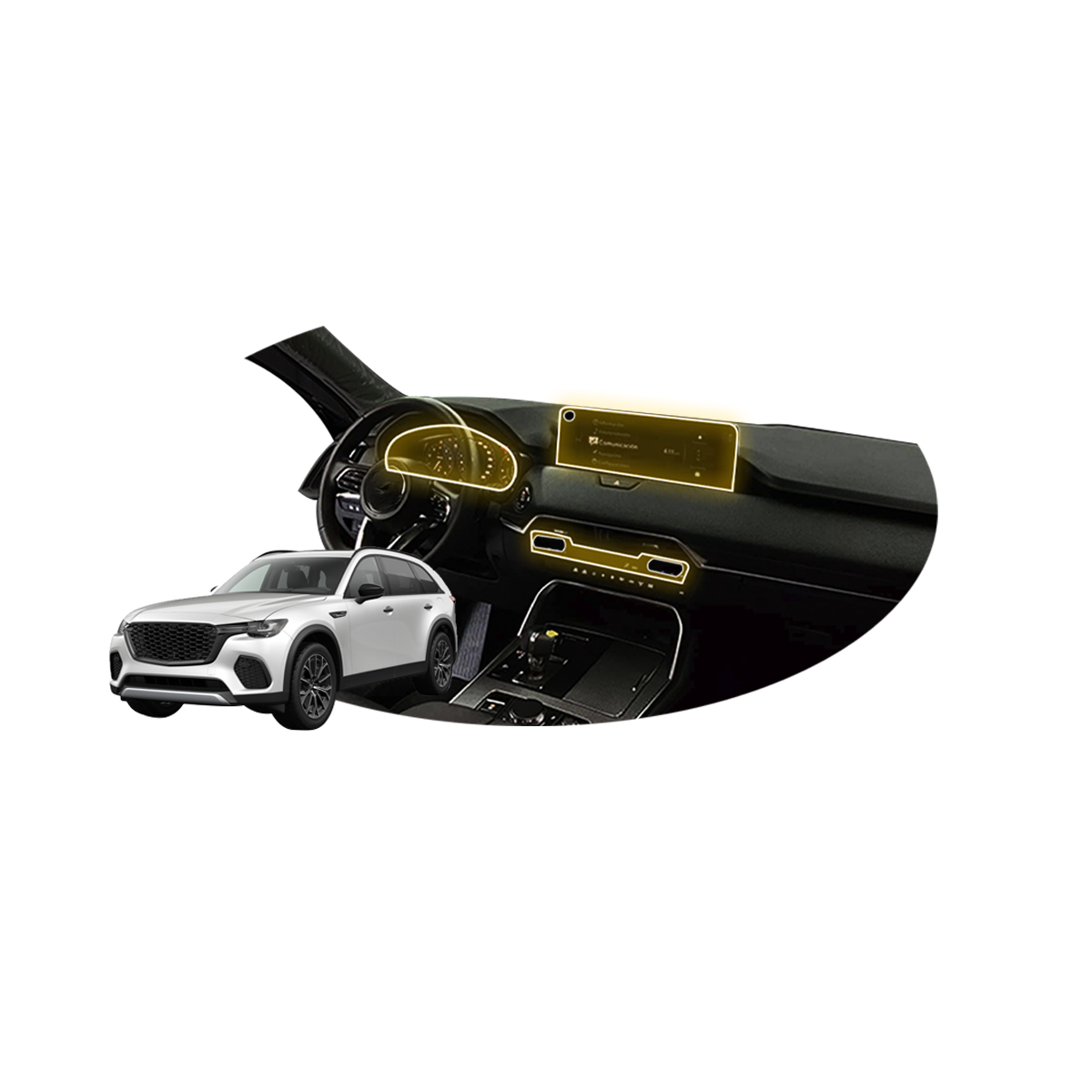 Foto 1 | Protectores Ppf Para Mazda Cx-70 2025 Kit De Interiores