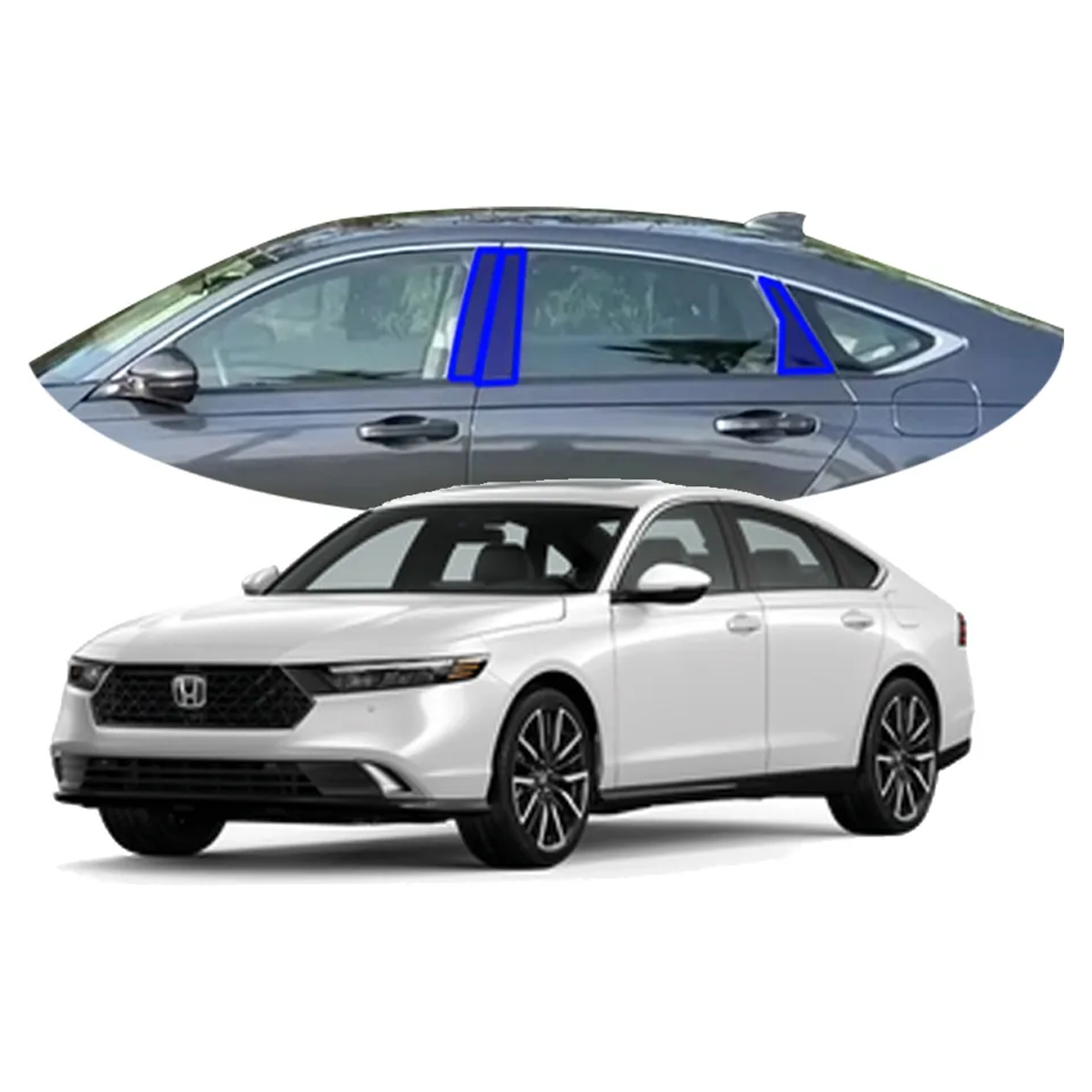 Foto 1 | Protectores Ppf Para Postes De Honda Accord 2024 Kit De Exteriores