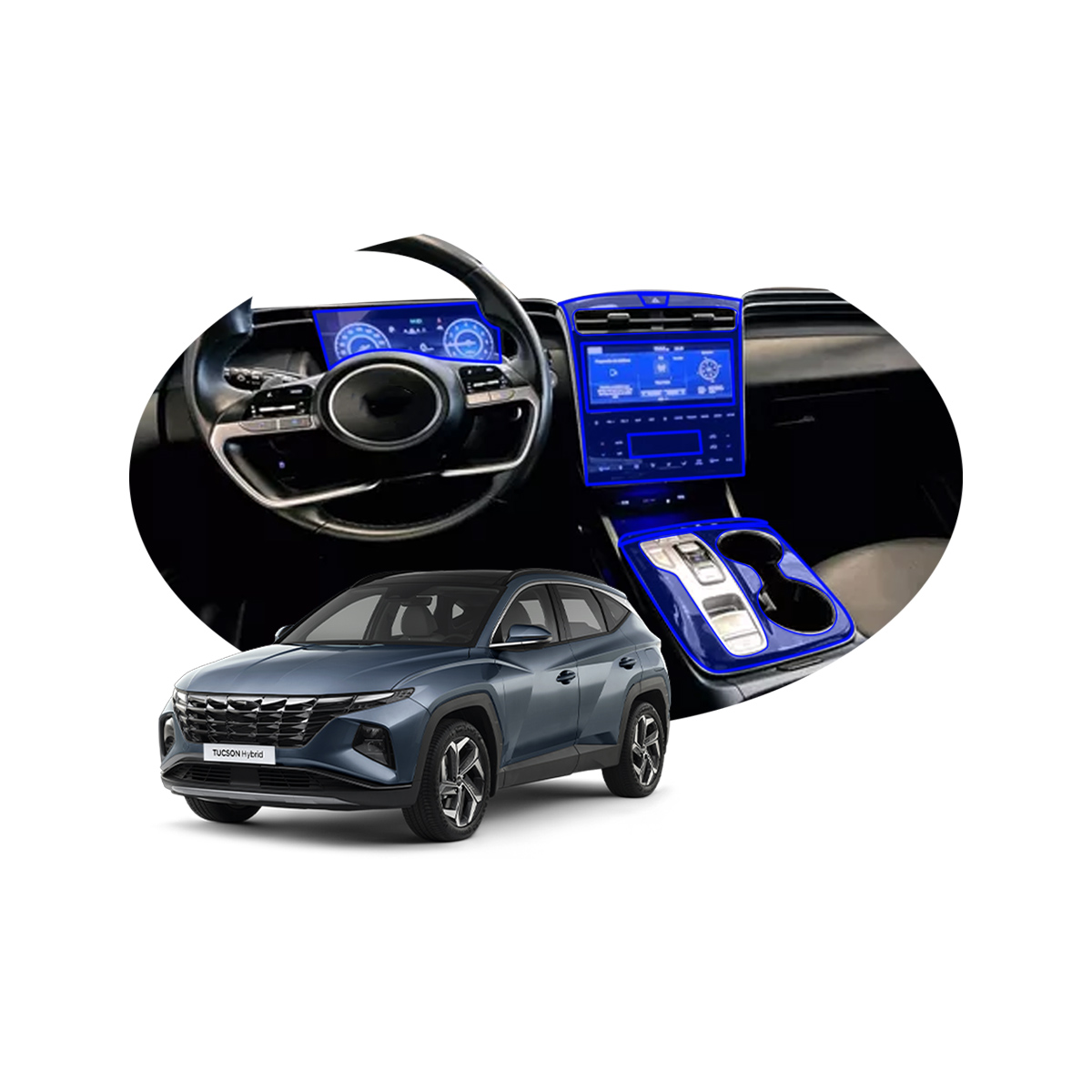 Foto 2 pulgar | Protectores Ppf Para Hyundai Tucson Limited Tech 2022-2025 Kit De Interiores