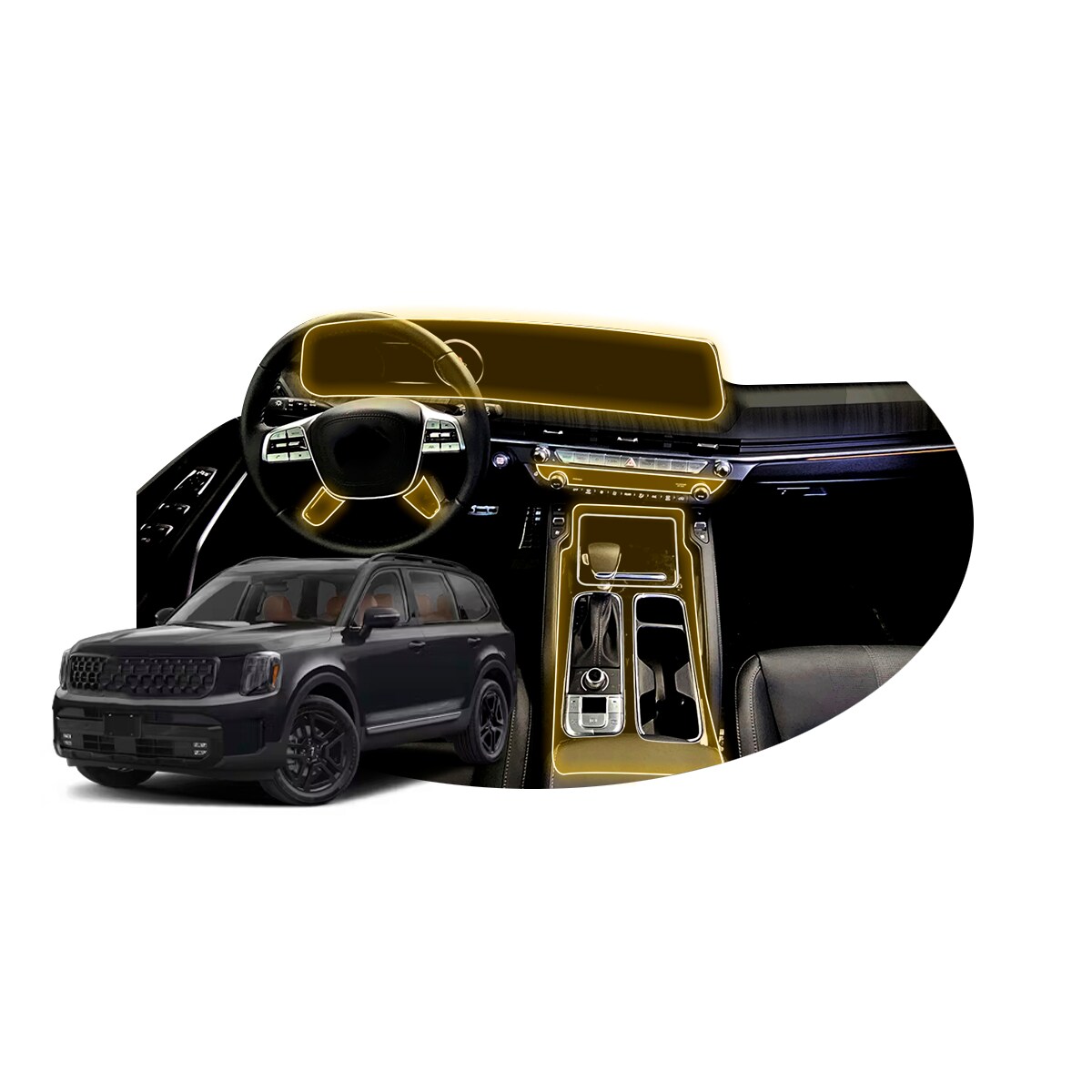 Protectores Ppf Para Kia Telluride 2025 Kit De Interiores $1,299