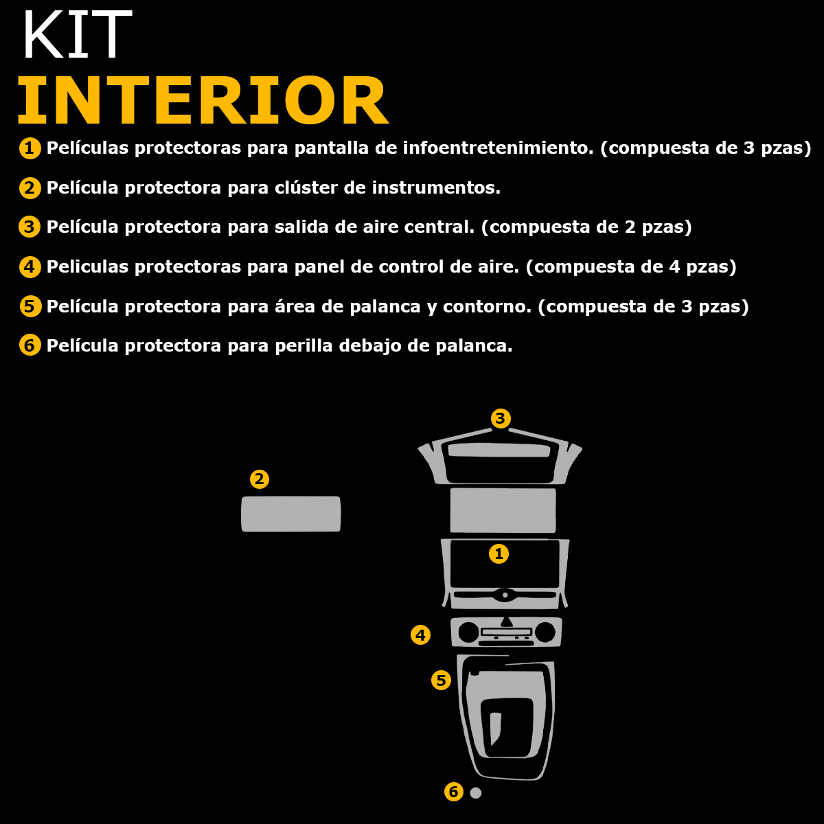 Foto 6 pulgar | Protectores Ppf Para Hyundai Creta 2025 Kit De Interiores